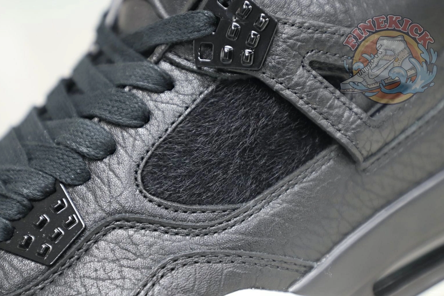 4 Air ponyhair black retro Jordan Jordan 0830